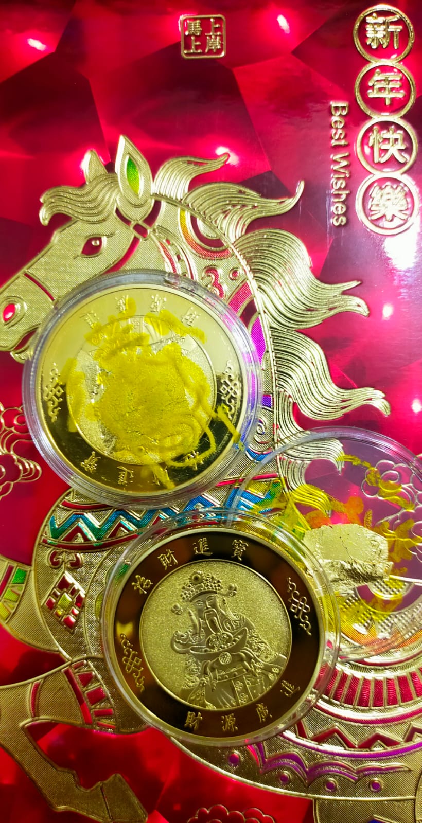 Koin Emas Cai Shen Blessing